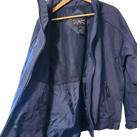 Storm  Tech blue zip-up long-sleeved mens spring jacket - Picture 4 of 11